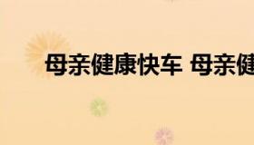 母亲健康快车 母亲健康快车申请报告