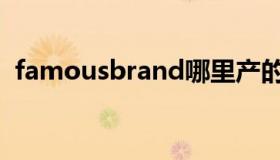 famousbrand哪里产的（famousbrand）