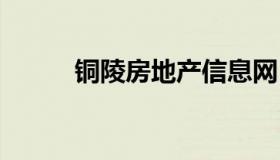 铜陵房地产信息网 铜陵新地产网