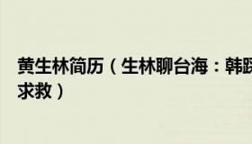黄生林简历（生林聊台海：韩踩踏事故自拍视角：众人尖叫求救）