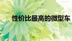 性价比最高的微型车（微型车那款好）