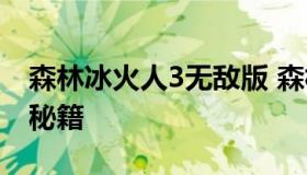 森林冰火人3无敌版 森林冰火人3无敌版通关秘籍
