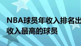 NBA球员年收入排名出炉 詹姆斯居首 nba年收入最高的球员