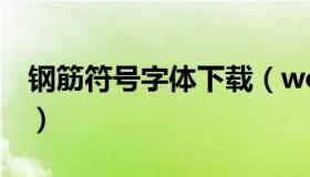钢筋符号字体下载（word钢筋符号字体下载）