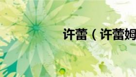 许蕾（许蕾姆苏丹结局