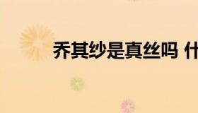 乔其纱是真丝吗 什么叫乔其真丝