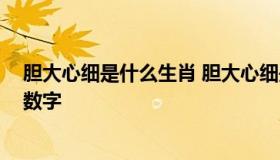 胆大心细是什么生肖 胆大心细是什么生肖,打一动物解一个数字