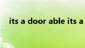 its a door able its a door able网页版