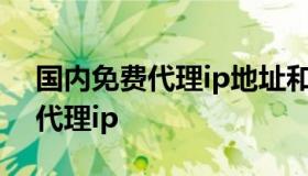 国内免费代理ip地址和端口（国内免费http代理ip