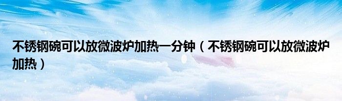 不锈钢碗可以放微波炉里面吗（瓷盘子可以放进微波炉吗）