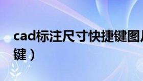cad标注尺寸快捷键图片（cad标注尺寸快捷键）