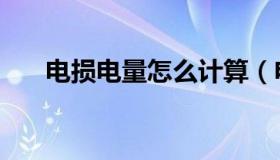 电损电量怎么计算（电损的计算方法）