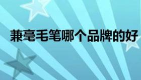 兼毫毛笔哪个品牌的好（最好的兼毫毛笔）