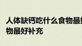 人体缺钙吃什么食物最好（人体缺钙吃什么食物最好补充
