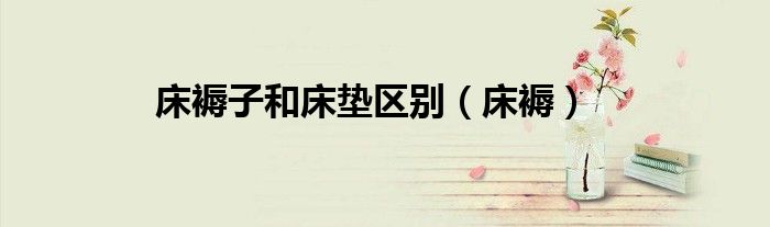 床垫和床褥子有什么区别（床垫和褥子哪个对身体好）