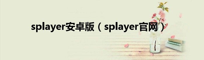 splayer怎么玩（splayer安卓版下载）