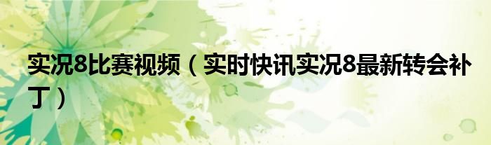 实况8最新版本下载 实况8最新版2021