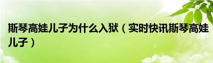 斯琴高娃有几个子女 斯琴高娃儿子入狱几年
