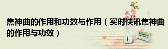 焦神曲的功效与作用及副作用 中药焦神曲的功效与作用及食用方法