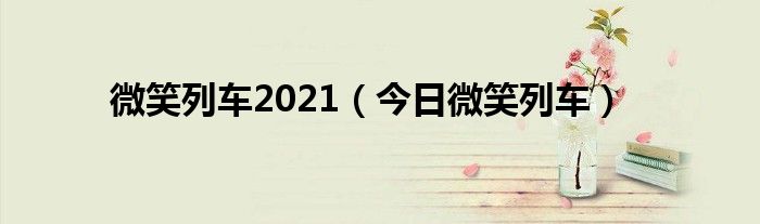 微笑列车活动 微笑列车完整版