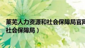 莱芜人力资源和社会保障局官网（实时快讯莱芜人力资源和社会保障局）
