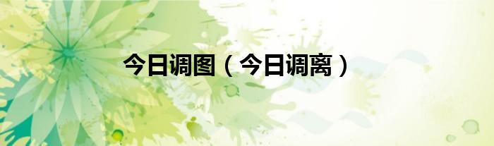 今日t+d 今日调整时间表
