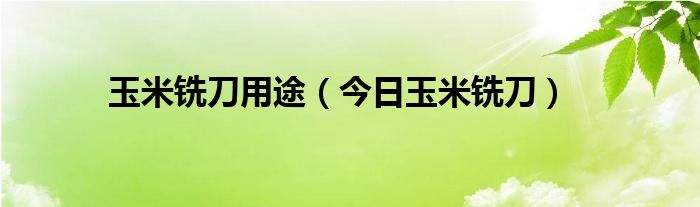耐用玉米铣刀价目表 玉米铣刀的视频
