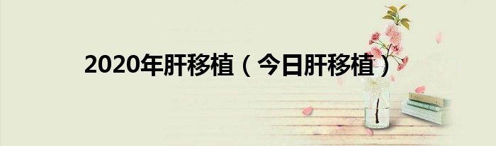 2019肝移植价格 2019年肝脏移植报价
