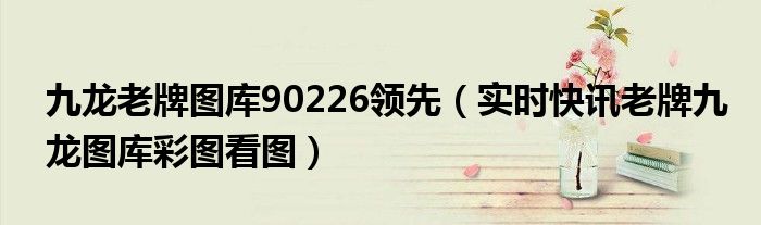 九龙老牌图库902008使用方法 九龙老牌图库90tif