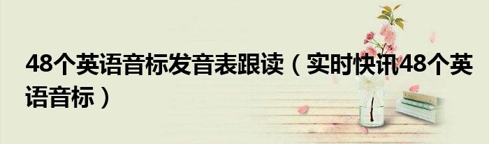 48个音素和48个音标 48个音素和48音标是不是一样