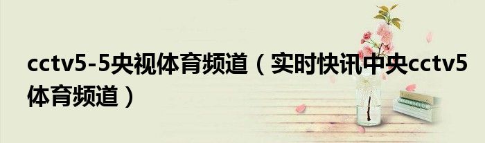cctv5央视体育网 cctv5央视体育频道现场直播