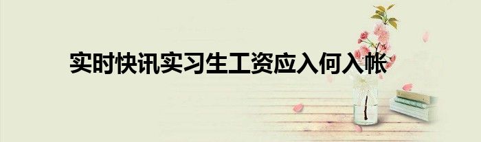 实习生工资标准 实习生工资支付时间