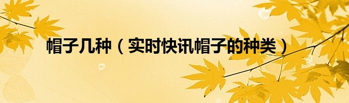帽子展示视频 帽子最新视频