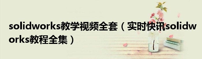 10天学会老挝语 10天学会solidworks全套教程视频
