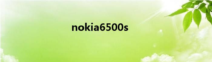nokia 6摄像头 nokia6500s摄像头