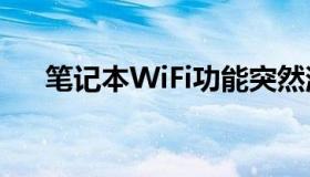笔记本WiFi功能突然消失，如何解决？
